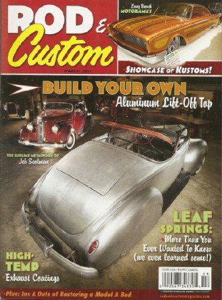 ROD & CUSTOM 2011 MAR - ALUMINUM REMOVABLE TOP BUILT, MODEL A BED RESTORE